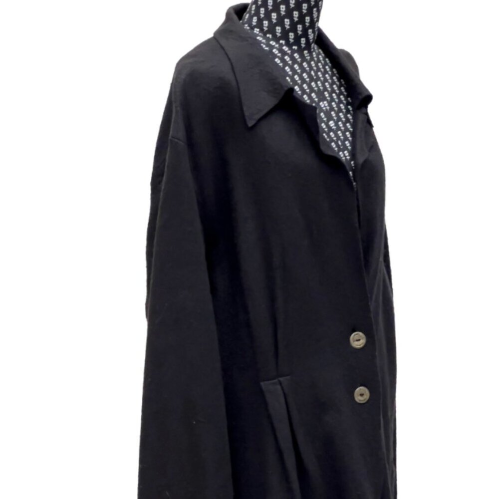 Cynthia Ashby Black Wool Blend Jacket